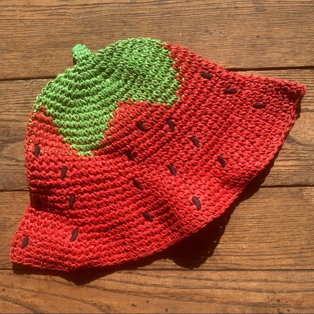 Gymboree Paper Straw Watermelon Sun Hat